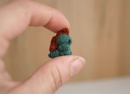 Explore our charming crochet collection: Mini Alfred the Dino and more. Discover our micro crochet animals! 🦕✨ #Amigurumi