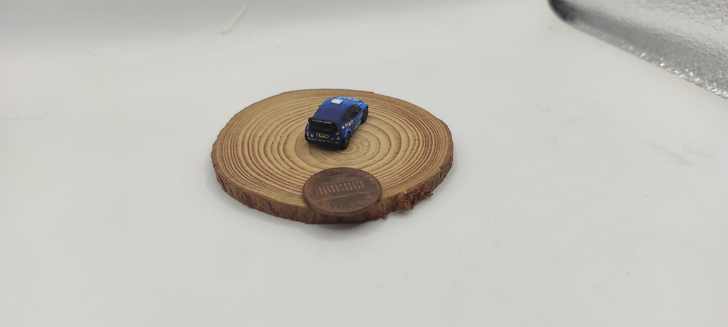 Miniatura gift for WRC Fans๐๐ . Ford Fiesta Rally, N scale, railways and dioramas, gifts, dollhouse, cakes DIY or handmade painted.
