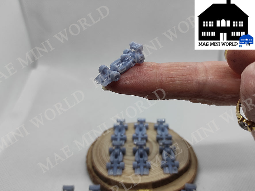 F1 FORMULA 1 miniature 1" (26mm), Game custom TOKEN assortmen, Suitable for N-scale railways and dioramas, gifts, dollhouse, cakes DIY or painted.