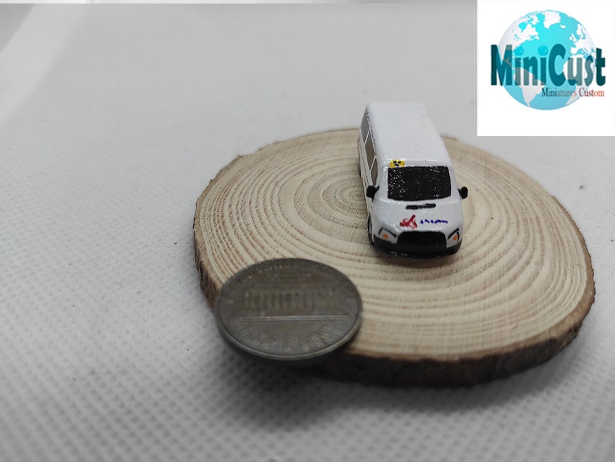 Ford Transit, N-GAUGE, modern, Suitable for N-scale railways and dioramas, gifts, dollhouse, cakes DIY or painted.