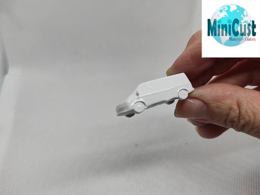 Ford Transit, N-GAUGE, modern, Suitable for N-scale railways and dioramas, gifts, dollhouse, cakes DIY or painted.