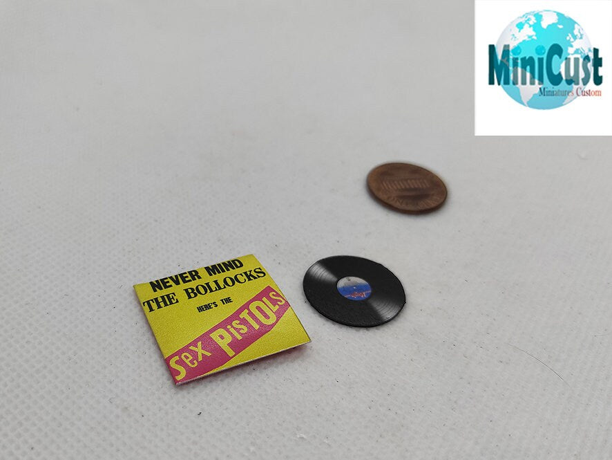 Miniature handmade fanart SEX PISTOLS record Album 1:12th scale