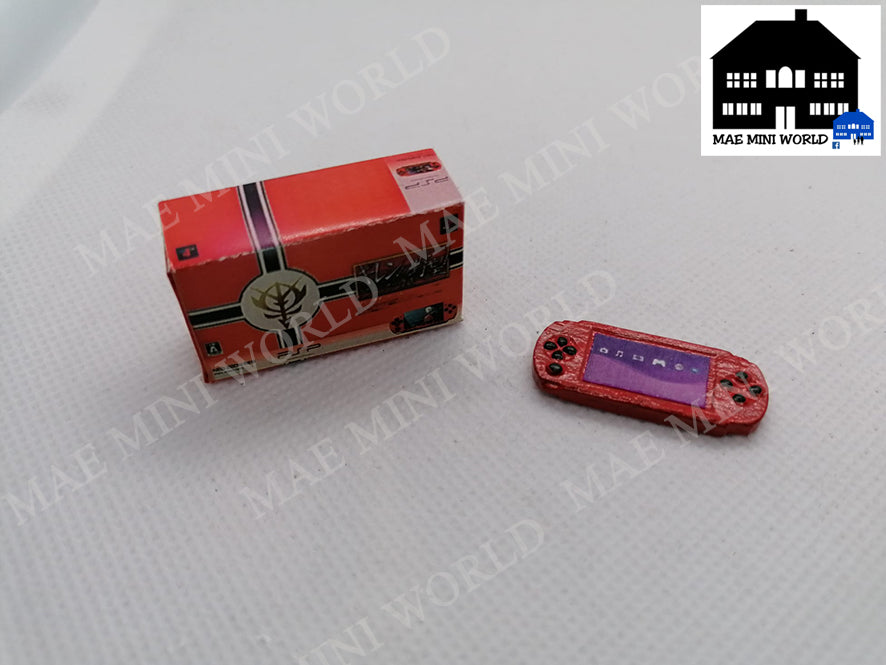 PSP SONY. Neo Zeon Red Miniature replica. 1/10 scale.  console with box