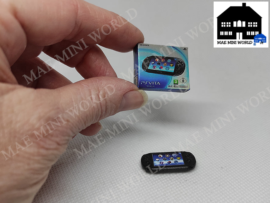 Miniature fanart replica. PS VITA console with box