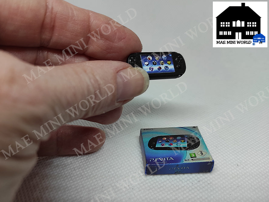 Miniature fanart replica. PS VITA console with box