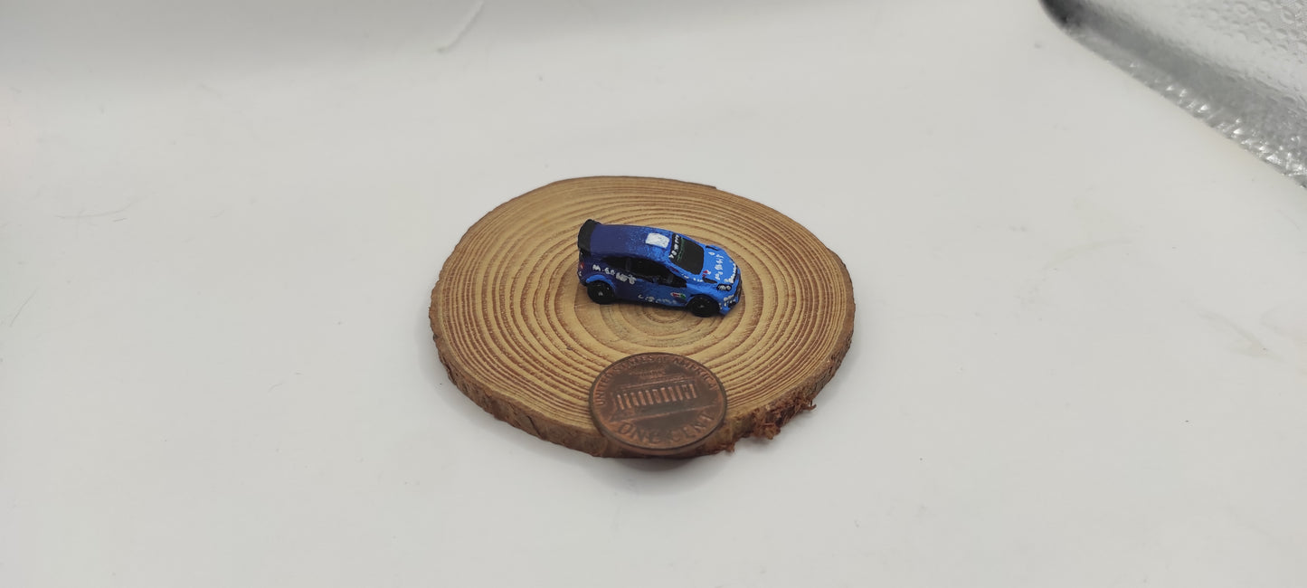 Miniatura gift for WRC Fans🚗🏁 . Ford Fiesta Rally, N scale, railways and dioramas, gifts, dollhouse, cakes DIY or handmade painted.