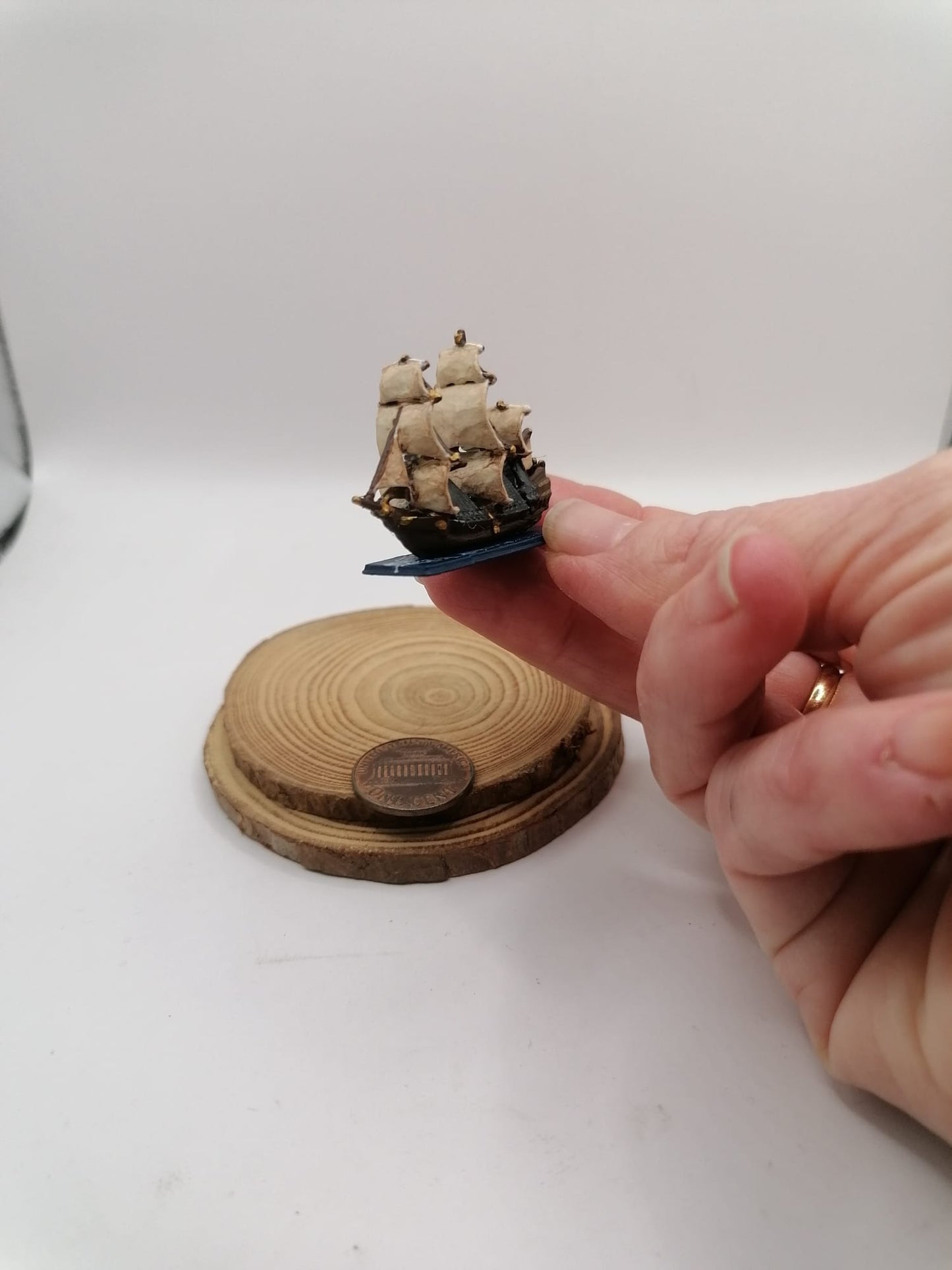 SAILBOAT MINIATURE. Game board piece replace.  Available options. Unpainted, painted in one color, painted in several colors. Perfect gift for dioramas and dollhouses.