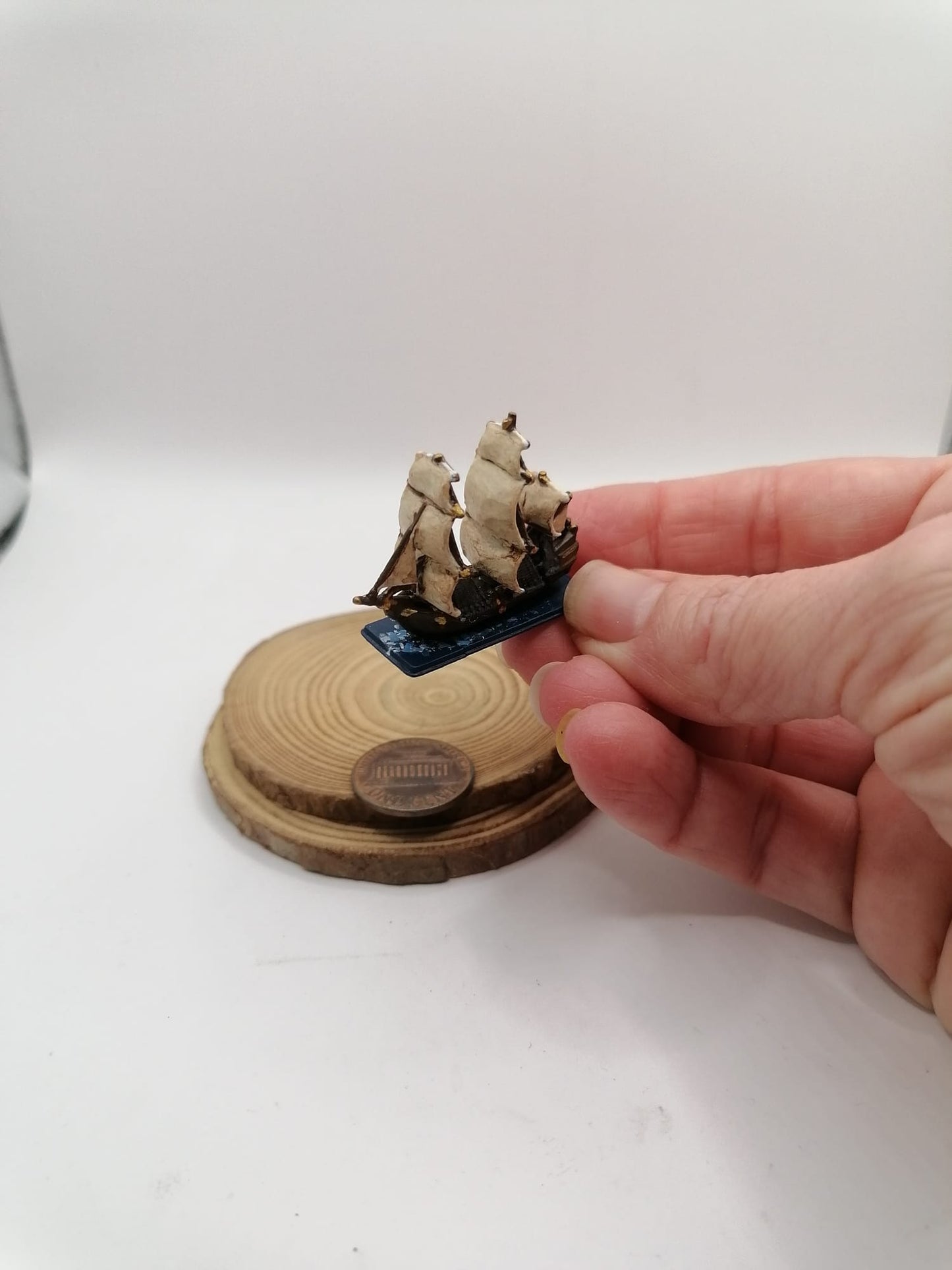 SAILBOAT MINIATURE. Game board piece replace.  Available options. Unpainted, painted in one color, painted in several colors. Perfect gift for dioramas and dollhouses.