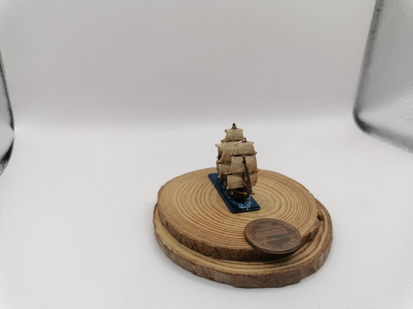 SAILBOAT MINIATURE. Game board piece replace.  Available options. Unpainted, painted in one color, painted in several colors. Perfect gift for dioramas and dollhouses.