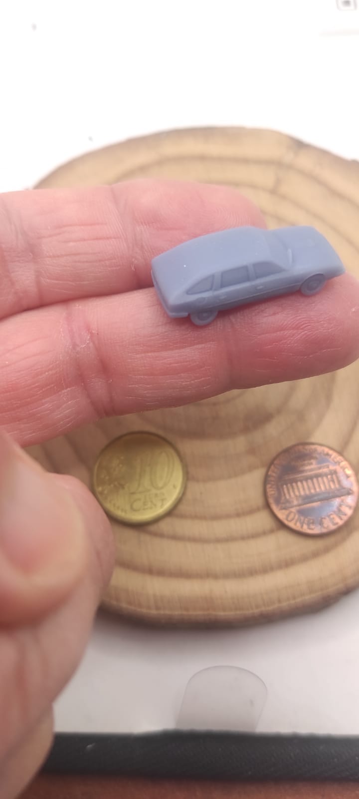 HONDA PRELUDE, N-GAUGE, modern, Suitable for N-scale railways, boardgames and dioramas, gifts, dollhouse, cakes DIY or painted. DAF (Copia) (Copia)