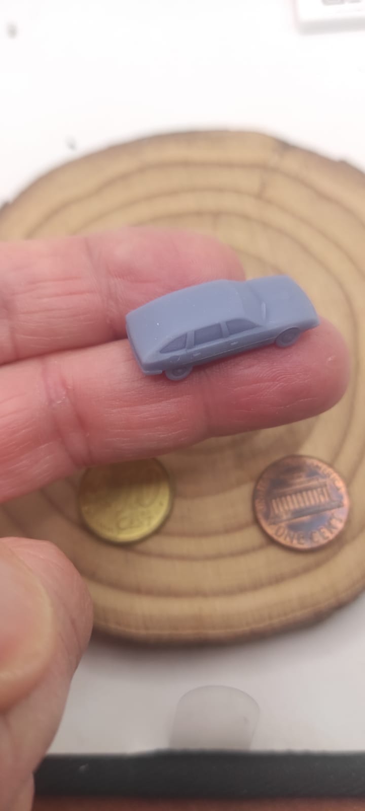 HONDA PRELUDE, N-GAUGE, modern, Suitable for N-scale railways, boardgames and dioramas, gifts, dollhouse, cakes DIY or painted. DAF (Copia) (Copia)