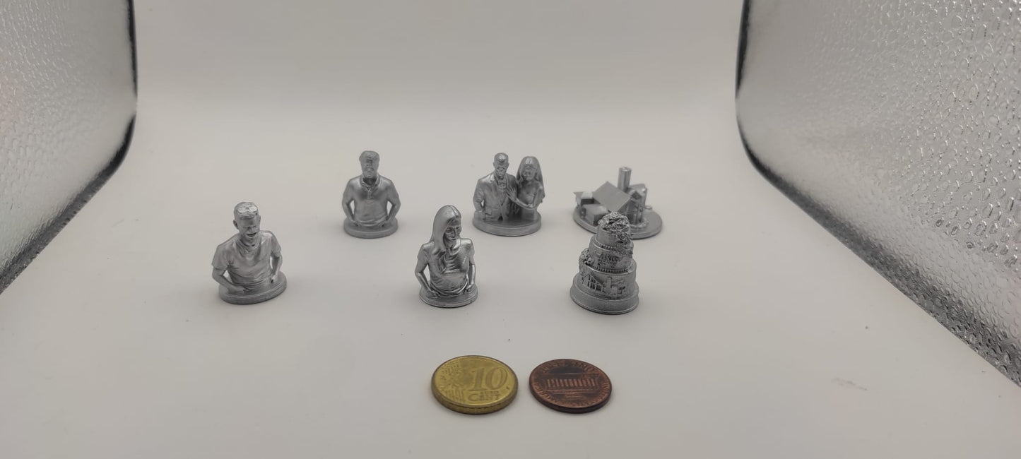 YOUR Wedding Story · Set of 6 Board Game Tokens