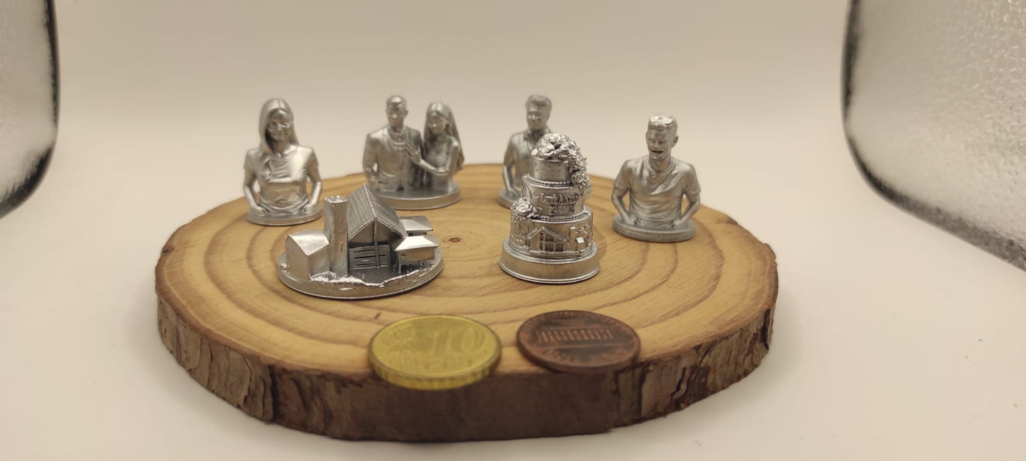 YOUR Wedding Story · Set of 6 Board Game Tokens