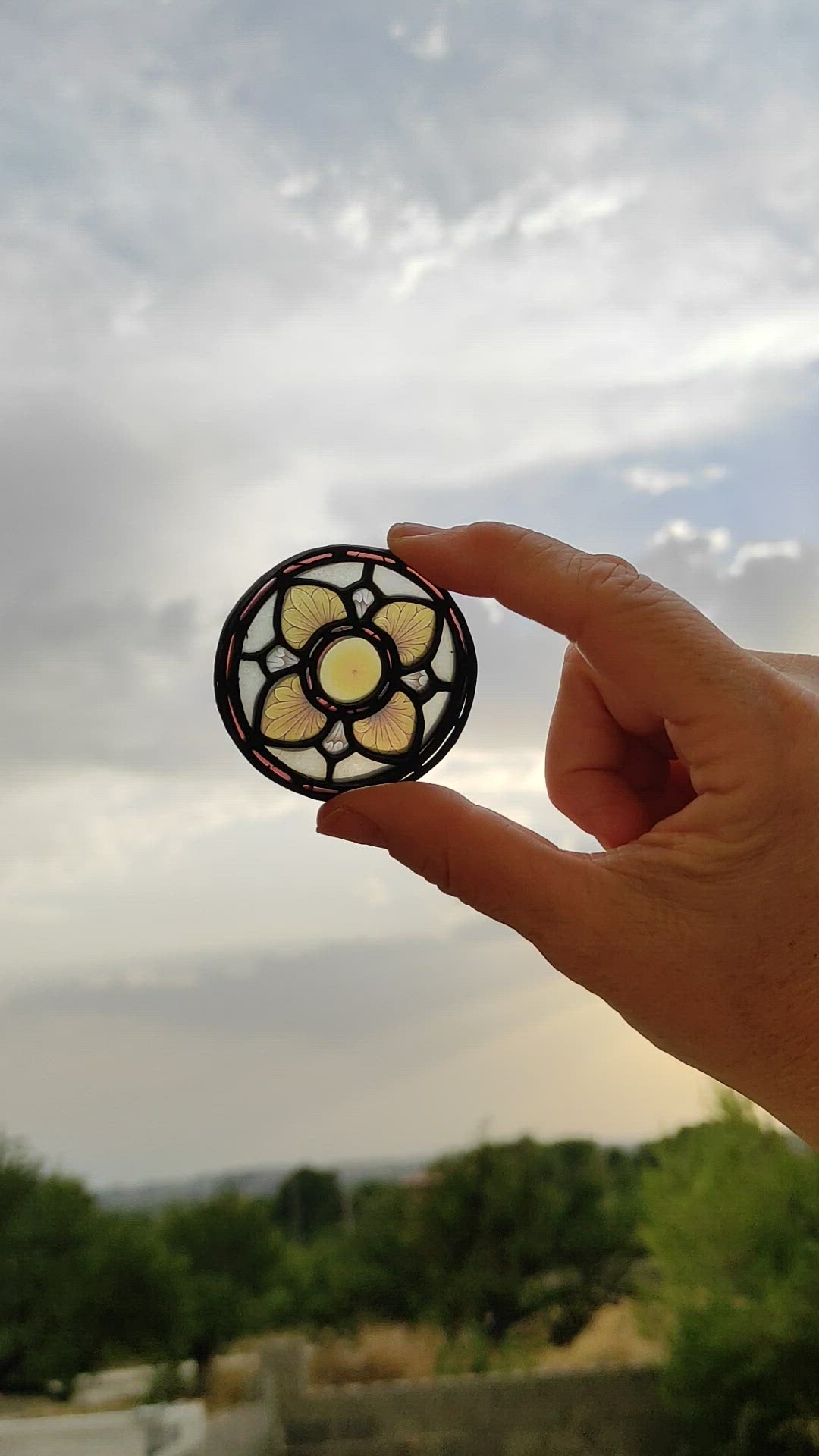 Miniature Stained Glass Window, Model Venezia