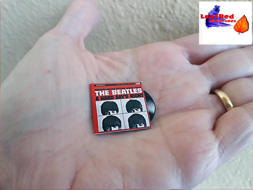 BEATLES Collection. 13 Miniature VINYL record vintage