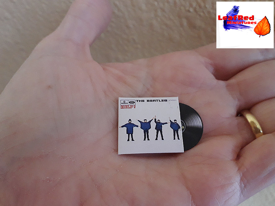 BEATLES Collection. 13 Miniature VINYL record vintage