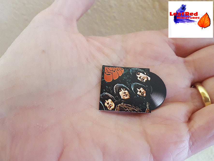 BEATLES Collection. 13 Miniature VINYL record vintage