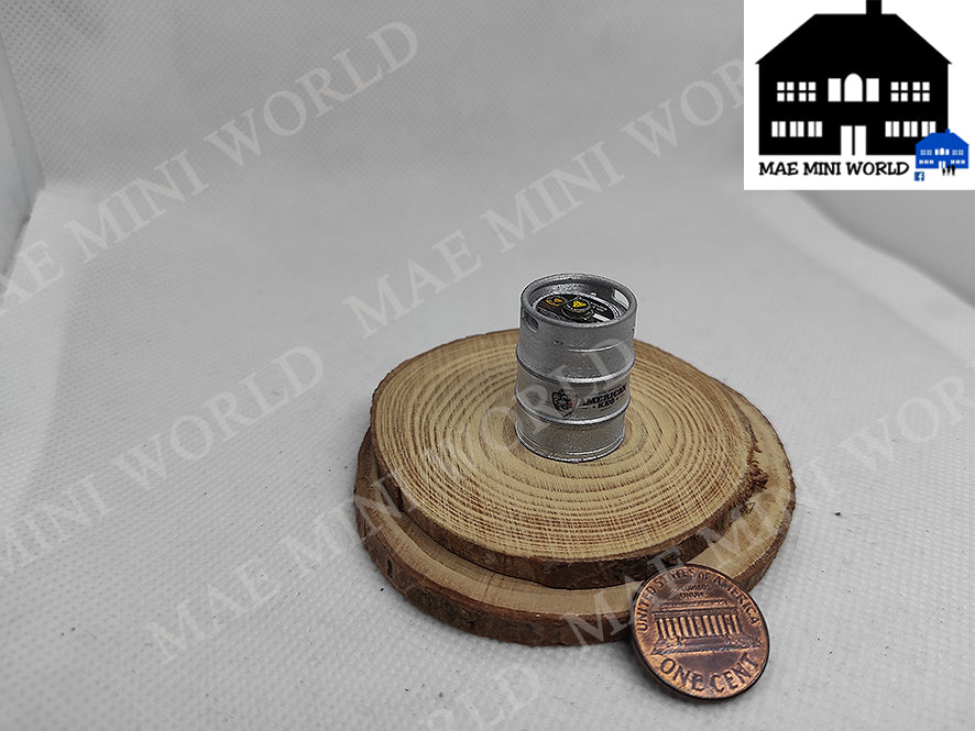 🍺 Scale Beer Keg 1/24, Barrel Size 3D Printed Miniature Accessory handmade