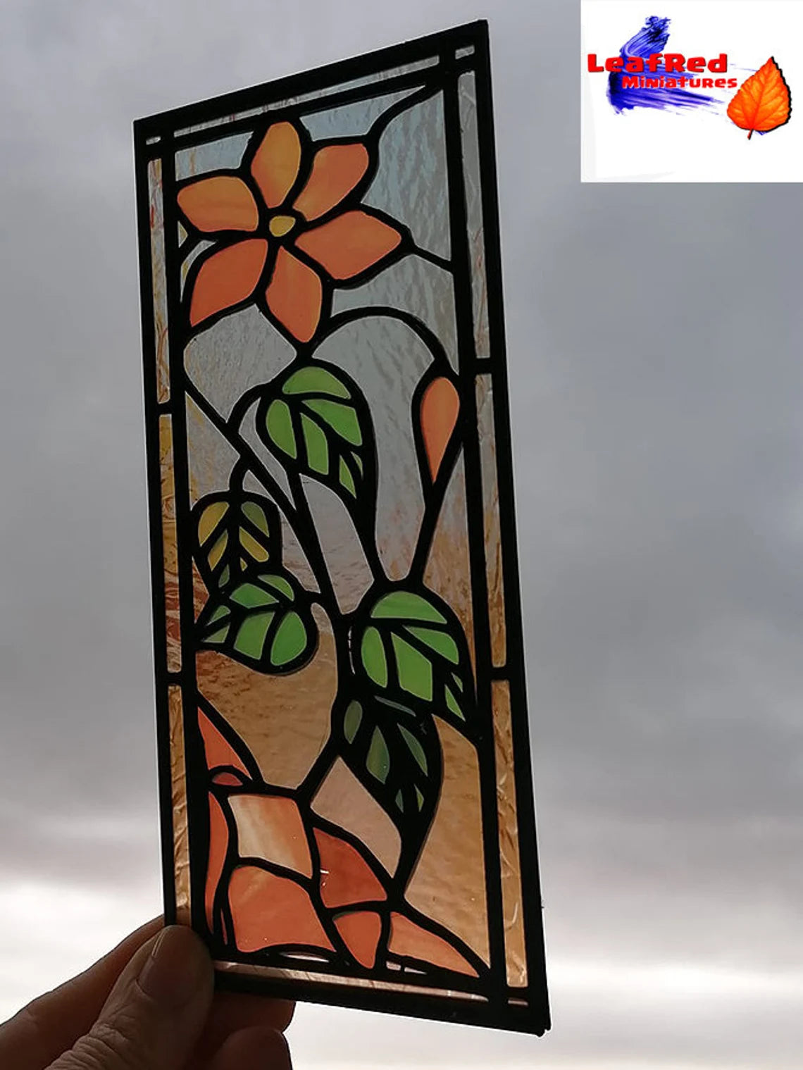stained glass window flower