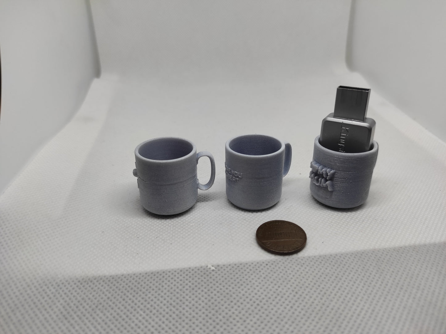 Personalized Gift MINIATURE MUGS. Custom size & custom Model with personalized message. Dioramas, Scenes, gifts, cakes, desk decoration.