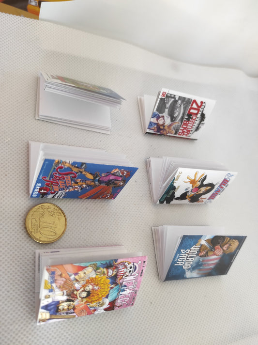 JAPANESE MANGA Miniture Book. Artisan Handmade. Custom size available.