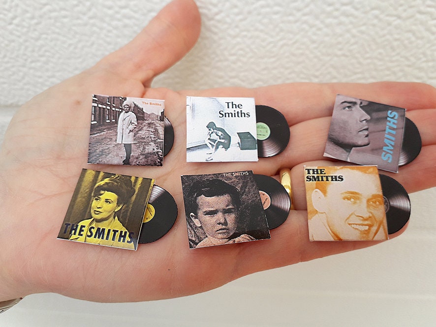 Miniature handmade fanart  THE SMITHS record Album collection 1:12th scale