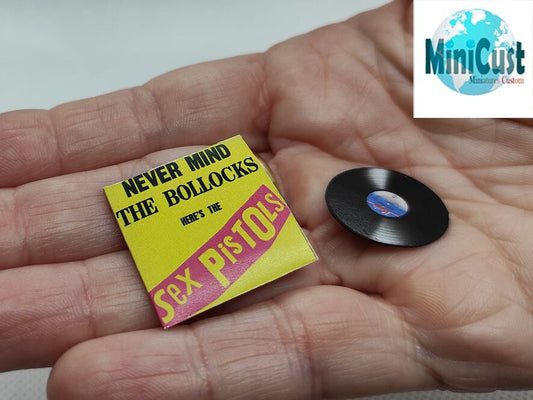 Miniature handmade fanart SEX PISTOLS record Album 1:12th scale