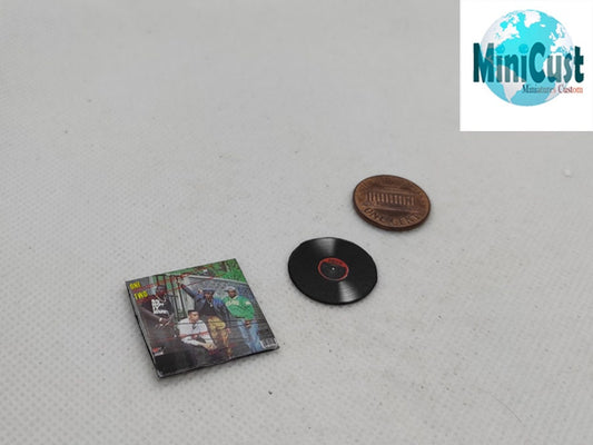 ULTRAMAGNETICS MC'S Miniature handmade fanart record Album 1:12th scale
