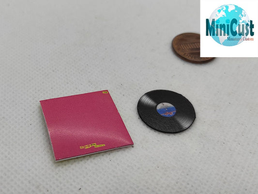 Miniature handmade fanart SEX PISTOLS record Album 1:12th scale