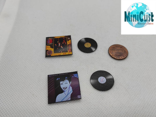 Miniature handmade fanart  DURAN DURAN record Album collection 1:12th scale