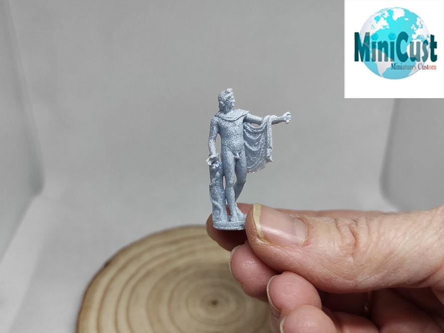 CUSTOM APOLLO miniature ROMAN sculpture. Paint ready 3D printed.