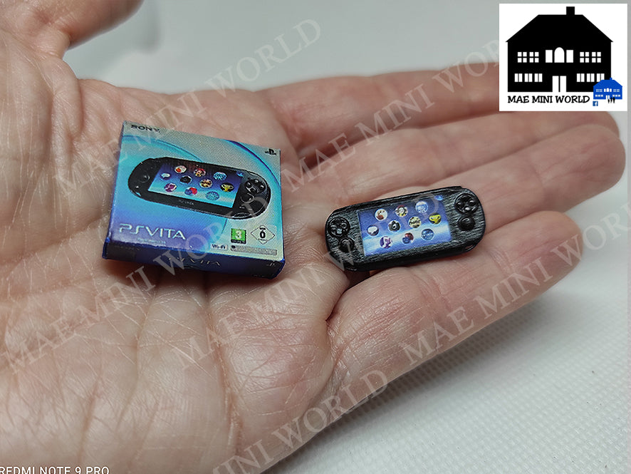 Miniature fanart replica. PS VITA console with box